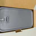 Lockable Storage Box,Medicine Lock Box Travel Case,Refrigerator Bin Container for Food,Medicines,Snacks,Locking Mobile Cell Phone Device Jail,Small Lockbox for Office,Home,School,Father Gift (Navy)