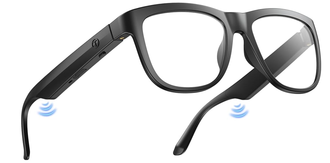 Bluetooth Smart Glasses,Blue Light Blocking Glasses for Men and Women ,Built-in Mic & Speakers,Smart Wireless Headphone Glasses for Office/Work Blue Light Filtering, Voice Control,Unisex