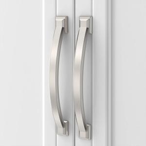 Asidrama 10 Pack 4 Inch(102mm) Brushed Satin Nickel Kitchen Cabinet Handles, Cabinet Pulls Kitchen Cabinet Hardware for Cupboard Drawer Pulls (4" Hole Center(102mm))