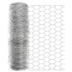 Garden Poultry Chicken Wire Netting - 48 ''  100 ' Garden Fence Animal Barrier, Chicken Wire for Crafts, 1 inch Mesh Poultry Netting Fence, Pet/Rabbit/Chicken Wire Fencing