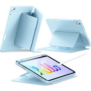 ESR for iPad A16 Case, iPad 11th/10th Generation Case (2025/2022), Vertical Stand Cover, Multi Stand Angles, Ultra-Stable Cover with Pencil Holder, Flip Series, Sky Blue ESR for iPad A16 Case, iPad 11th/10th Generation Case (2025/2022), Vertical Stand Cover, Multi Stand Angles, Ultra-Stable Cover with Pencil Holder, Flip Series, Sky Blue