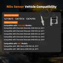 12673516 12676705 Upstream NOx Sensor Compatible with Chevrolet Sliverado 2500HD 3500HD 2017 Chevy Silverado 4500HD 5500HD 6500HD 2019 GMC Sierra 2500HD 3500HD 2017 Replace# 12718675