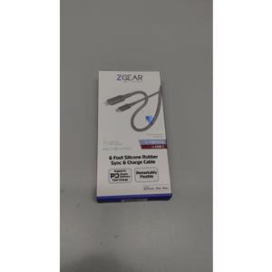 ZGEAR 6 Foot Silicone Rubber Sync & Charge Cable