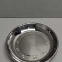 WUWEOT 10 Pack Stainless Steel Dinner Plates, 10" Round Kitchen Metal Dish Plates, Rust-Proof Camping Serving Plates for BBQ, Snack, Salad, Appetizer, Fruit, Cookies