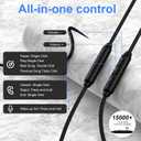 USB C Samsung Headphones Wired Earbuds for Samsung Galaxy A16 A36 5G A56 A15 A14 A17 A54 A35 S26 Ultra S25 FE S24 S23 S22 S21 Wired Ear Buds Type C Earphone with Microphone Volume Control Bass Stereo