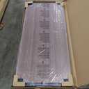 ZINUS Jennifer 55 Inch White Frame Desk, Computer Workstation, Office Desk, Easy Assembly, White (Brown)