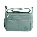 Jierger 2024 Nylon Cloth Bag One Shoulder Bag Lightweight tote Bag Large Capacity Bag Multi Pockets Large Capacity 𝑾𝒂𝒕𝒆𝒓𝒑𝒓𝒐𝒐𝒇 Casual Messenger Bag
