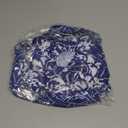 Patelai 10 Pcs Bowl Covers Reusable in 5 Size Stretch Cloth Fabric Elastic Food Storage Bowl Covers Bread Sourdough Lids for Proofing Food Fruits Leftover(Blue White,Stylish Style)