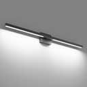 Ralbay Matte Black Bathroom Vanity Light 40inch 14W Bathroom Light Fixtures Black Vanity Lights Bar Bathroom Lights Over Mirror (White Light 6000K)