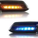 LED Fog Lights Daytime Running Light for Honda Accord 2018-2020 Switchback White/Amber/Blue Turn Signal Lamps