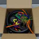 Seifar 329 Pcs St. Patrick's Day Cauldron Kettle Set, Shamrock Gem Plastic Coins Beaded Necklaces Pipe Cleaner Shamrock Garlands for St Patricks Day Decorations Party Favor Table Decor Centerpiece