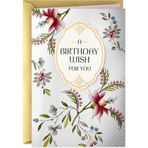 Hallmark Golden Thread Birthday Card (A Birthday Wish)