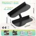 Floating Shoe Shelves Wall Mount, Sneaker Wall Display Shelf, Metals, Black H-Shape Design, Suitable for Use at Home and Collection Shops (2 Pcs)