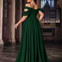 Women's Sequin Plus Size Wedding Guest Bridesmaid Dresses Maxi Gown for Formal Prom Cocktail Party Evening Events (Green, XXL)