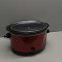 Elite Gourmet MST-900RXT# Electric Ceramic XL Jumbo Slow Cooker, Adjustable Temp, Entrees, Sauces, Stews & Dips, Dishwasher Safe Glass Lid & Crock, 8.5Qt, MetallicRed