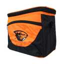Orange and Black Lunch Cooler With Beaver And Seven Glasses