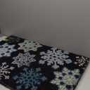Korhani Home Snowflakes Holiday Coco Mat 30"x18"
