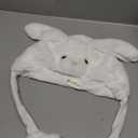 Deletoys Animal Plush Hat with Moving Jumping Ears Pop Up Beating Hat Plush Cosplay Dress Up Funny Gift for Kids Adult, Cute Rabbit
