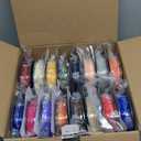 SUNLU PLA+2.0 Filament 1.75mm Bundle, 250g Spool, 16 Rolls, BoneWhite+Midnight+CoffeeBrown+Red+Yellow+OliveGreen+Blue+Orange+Purple+Magenta+Oak+Beige+Transparent Series-Clear+Orange+Red+Blue