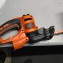 BLACK+DECKER 22" Electric Hedge Trimmer, Lightweight 4.0 Amp Corded Dual Action Shrub Trimmer, Full Wraparound Handle, High Output Low Vibration (BEHT350FF)