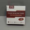 Yotache Foam Weather Stripping Tape 2 Rolls 3/4" W X 3/8" T (New Adhesive Craft), Neoprene Foam Rubber Seal for Door Frame Insulation, Sounproofing, 13 Ft Length (2 X 6.5 Ft Each)