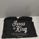Jesus is King John 14:6 Costume Jesus Christian (On Back) T-Shirt (Black, L)