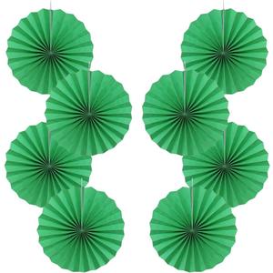 2 x Green Party Decorations,Green Paper Decorations For Party,Tennis Party Decorations Party Paper Fans Bulk 12in,Graduation Decoration Classroom Decor,St Patrick'S Day Decortions 30 Color Diy Set Green