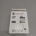 evelor A19 LED Light Bulbs,60 Watt Equivalent Daylight 5000K with E26 Base,Efficient 9W,800 Lumens Non-Dimmable LED Bulbs,15000 Hours, Ideal for Bedroom Living Room, 4-Packs