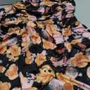 GRACE KARIN 2025 Women's Summer Floral Maxi Dress Casual Sleeveless Ruffle Tiered Wedding Guest Flowy Dresses with Pockets (Medium, Black Orange Floral)