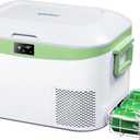 Car Refrigerator, Portable Car Fridge 12V Refrigerator 13.5 Quart (White)