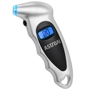AstroAI Digital Tire Pressure Gauge 0-150PSI Calibrated to ANSI B40.7 +/-1PSI, Accurate in 0.1 Increments, Tire Repair Tools 4 Pressure Measurements for Car Truck with Backlight LCD, Silver