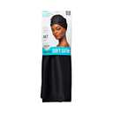 KISS COLORS & CARE Soft Satin Wrap Scarf - Black, Long Lasting, Multi-Purpose, Soft Premium Scarf For Minimizing Frizz, Preventing Breakage & Securing Hair Styles, Wigs & Weaves For All Hair Styles (One Size)