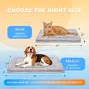 Dog Cooling Mat, Self Warming Cat Bed, Reversible Warm & Cooling Cat Bed, Winter Warm Cat Pad & Summer Cooling Cat Mat for Kittens & Small Dogs, Perfect for Crates, Beds & Sofas, Gray, 24" x 36"