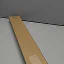 Desk to Wall Gap Filler – Desk to Wall Gap Cover, Durable PVC Plastic Office Desk Attachment, Eliminates Desk-Wall Gaps, Easy Installation, Fits Most Desks, 48 Inches, Matte Black,