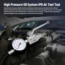 High Pressure Oil System IPR Air Test Tool Special Kit Compatible with Ford 6.0L & 7.3L Powerstroke Diesel Engines, Heavy-Duty Air Test Fitting for HPOP Leak Diagnosis