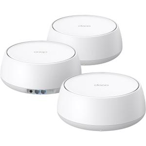 TP-Link Deco 7 BE25 Dual-Band BE5000 WiFi 7 Mesh Wi-Fi System | 4-Stream 5 Gbps, 240 Mhz | Covers up to 6,600 Sq.Ft | 2X 2.5G Ports Wired Backhaul | VPN,MLO, AI-Roaming, HomeShield, 3-Pack