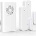 Wireless Door Chime for Business Entering, Door Open Alarm for Kid/Toddler Home Safety (500ft Range 51 Ringer) Door Dinger Buzzer Alert, 1 Receiver +2 Sensor