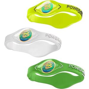 Power Balance The Original Genuine Performance Sports Wristband Bracelet, 3 Pack Bangles, Safe Waterproof Lightweight Durable, Size of S+S+M（S 17CM/ M 19.0CM
