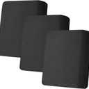 ZNSAYOTX Stretch Individual Cushion Covers Sofa Cushion Couch Seat Covers Slipcovers Soft Replacement Unique Pattern Furniture Protector with Elastic Bottom (Black, 3 Pc Cushion Cover)