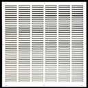 HVAC Premium 28'' x 32'' [Duct Opening] Flat Stamped Steel Return Air Grille - Sidewall and Ceiling - HVAC Vent Duct Cover - White [Outer Dimensions: 29.75''w X 33.75''h]
