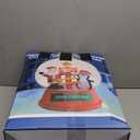 Juegoal Christmas Inflatables Decorations Outdoor, 6FT Inflatable Xmas Snow Globe with Built-in Rotating Lights, Lighted Blow Up Santa & Penguin in Snowing Globe for Holiday Winter Lawn Yard Garden