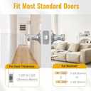 HOSOM 6 Pack Door Handle Interior Passage Door Levers No Locking Hallway Closet Doors Knobs Handle Set Keyless Wave Style Lever Door Handles Satin Nickel Door Knob