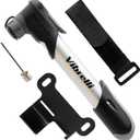 Vibrelli Mini Bike Pump - Presta & Schrader Bicycle Pump - 120 PSI Tire Pump for Road & MTB - No Valve Changing Needed