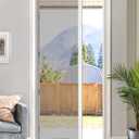 Paramondo Retractable Screen for Single Doors - Self-Stop Sliding Patio Screen with Aluminum Frame & Fiberglass Mesh, White, Size 38 9/16" W x 97 3/8" H