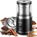 SHARDOR One Touch Coffee Grinder Electric, Spice, Herb, For Coffee Bean Spices and Seeds with 1 Removable Stainless Steel Bowl, Dry Grinder, Black