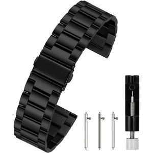 Quick Release Watch Strap,16mm 18mm 20mm 22mm 24mm Premium Solid Stainless Steel Watch Band Replacement