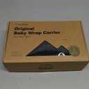 KeaBabies Baby Wrap Carrier - All in 1 Original Baby Carrier Newborn to Toddler Sling, Easy to Wear, Hands Free Bonding, Lightweight, Breathable Infant Wraps (Trendy Black) (One Size (Pack of 1))