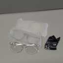 IBOANN Chic & Comfy Blue Light Glasses for Women - 3-Pack Round Frames, Screen-Ready Style with UV Protection Coating (*B117 Tranparent&dark Green&orange)