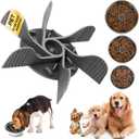 Slow Feeder Insert for Small, Medium, Large Breed Dog Bowls - Turning Dog Bowls into Slow Feeder with 18 Octopus Suction Cups