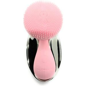 Silicone Cleansing Brush - Facial Cleansing Brush with 4 Adjustable Speeds - Waterproof USB Rechargeable Rotating Spa Machine - Face Wash Scrub Exfoliator for Makeup Skincare Removal (Pink)